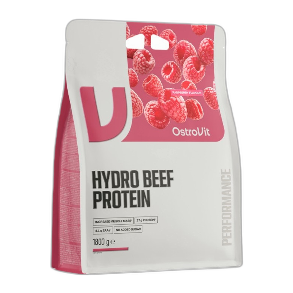 OstroVit Hydro Beef Protein, Raspberry - 1800g