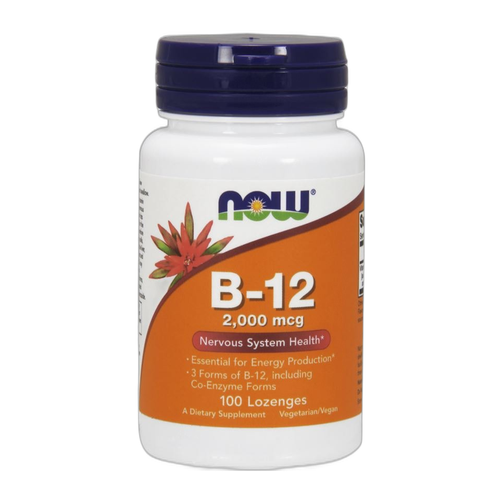 NOW Foods Vitamin B-12, 2000mcg - 100 lozenges