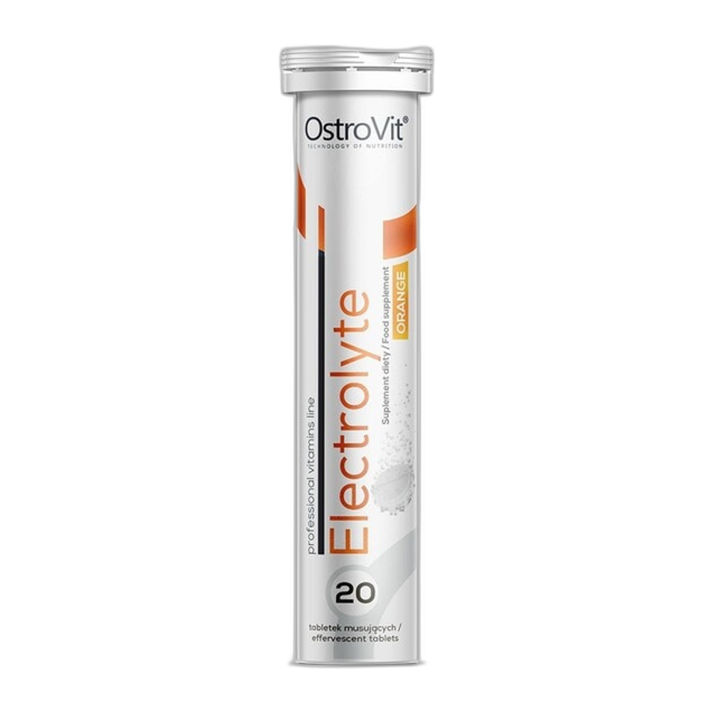 OstroVit Electrolyte Effervescent Tabs, Orange - 20 tabs