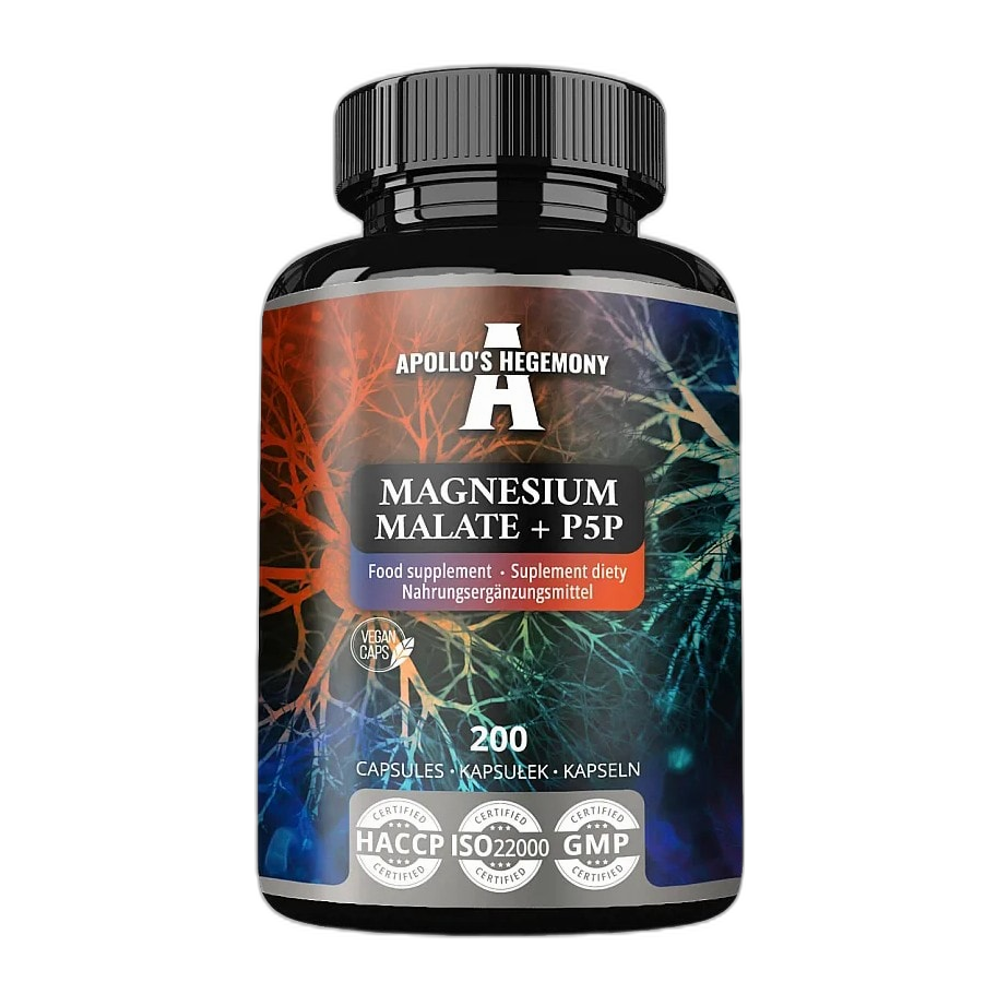 Apollo's Hegemony Magnesium Malate + P5P - 200 caps