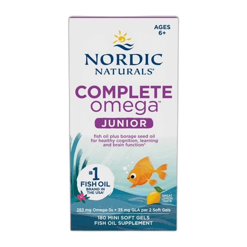 Nordic Naturals Complete Omega Junior, 283mg Lemon - 180 mini softgels