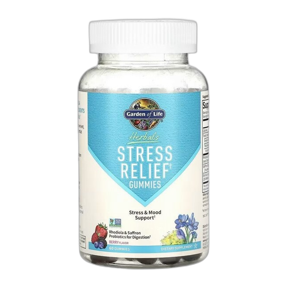 Garden of Life Stress Relief Gummies, Berry - 60 gummies