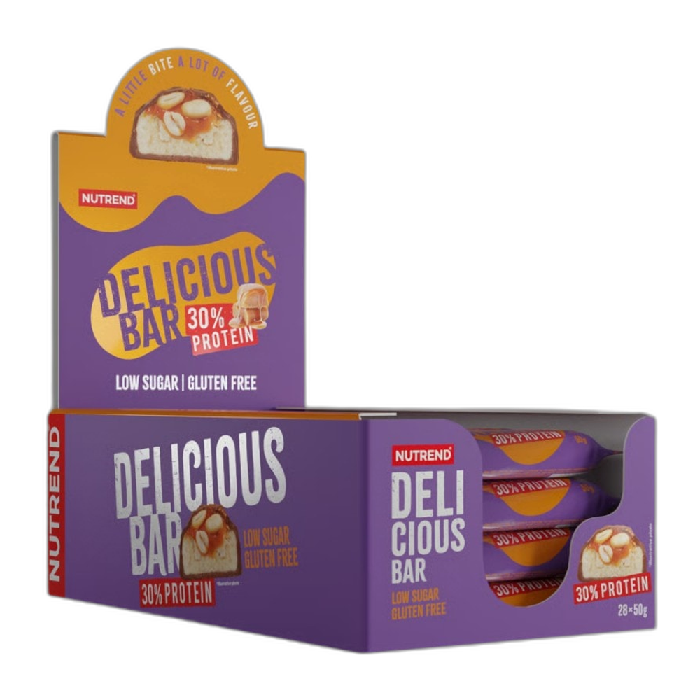 Nutrend Delicious Protein Bar, Peanut Butter Caramel - 28 x 50g