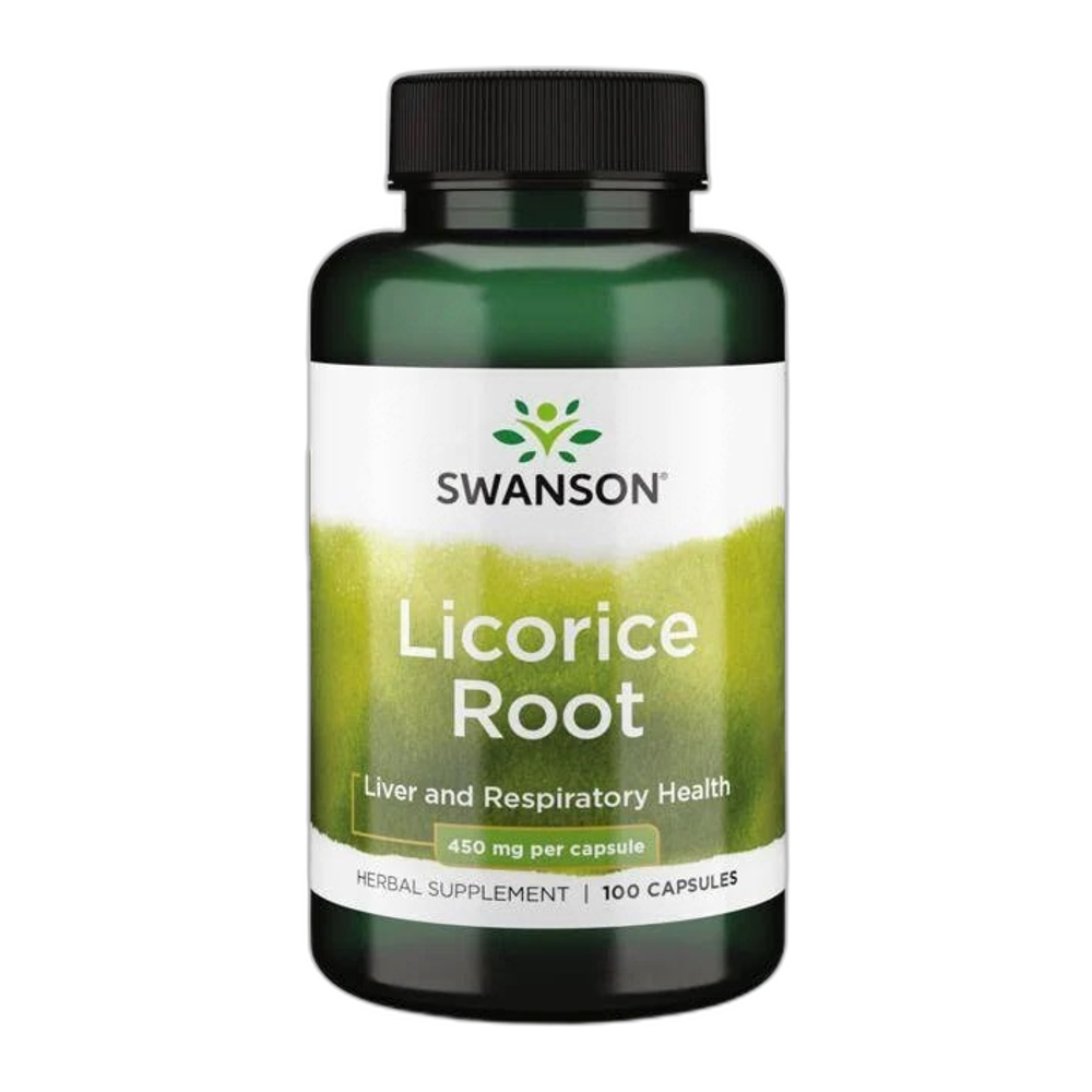 Swanson Licorice Root, 450mg - 100 caps
