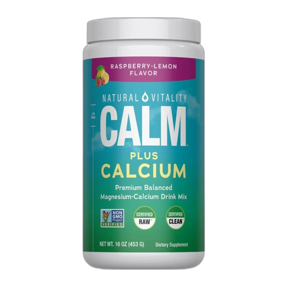 Natural Vitality Natural Calm Plus Calcium, Raspberry Lemon - 453g
