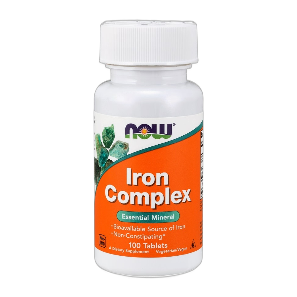 NOW Foods Iron Complex - 100 tablets