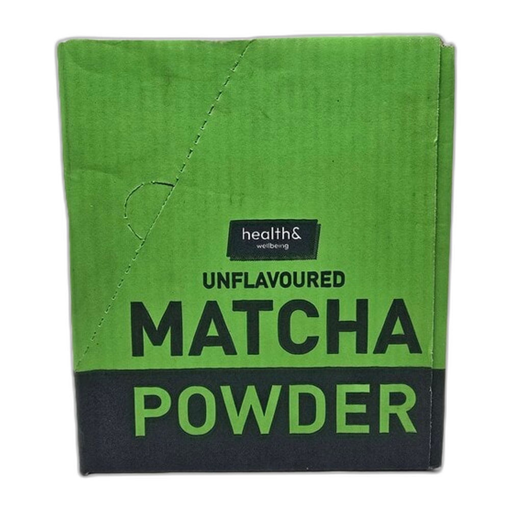 Health&Wellbeing Matcha Powder, Unflavoured - 6 x 75g