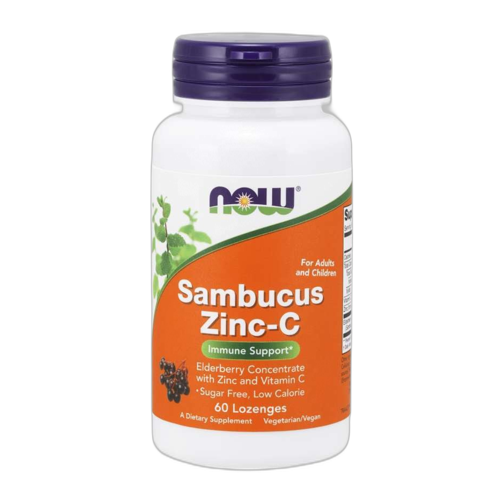 NOW Foods Sambucus Zinc-C - 60 lozenges