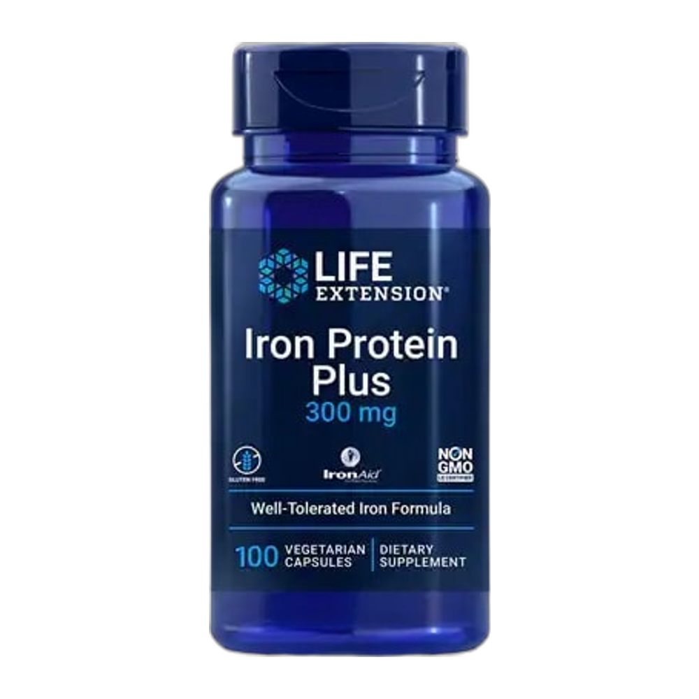 Life Extension Iron Protein Plus, 300mg - 100 vcaps