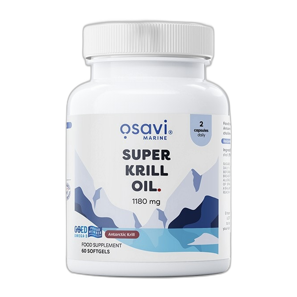 Osavi Super Krill Oil, 1180mg - 60 softgels