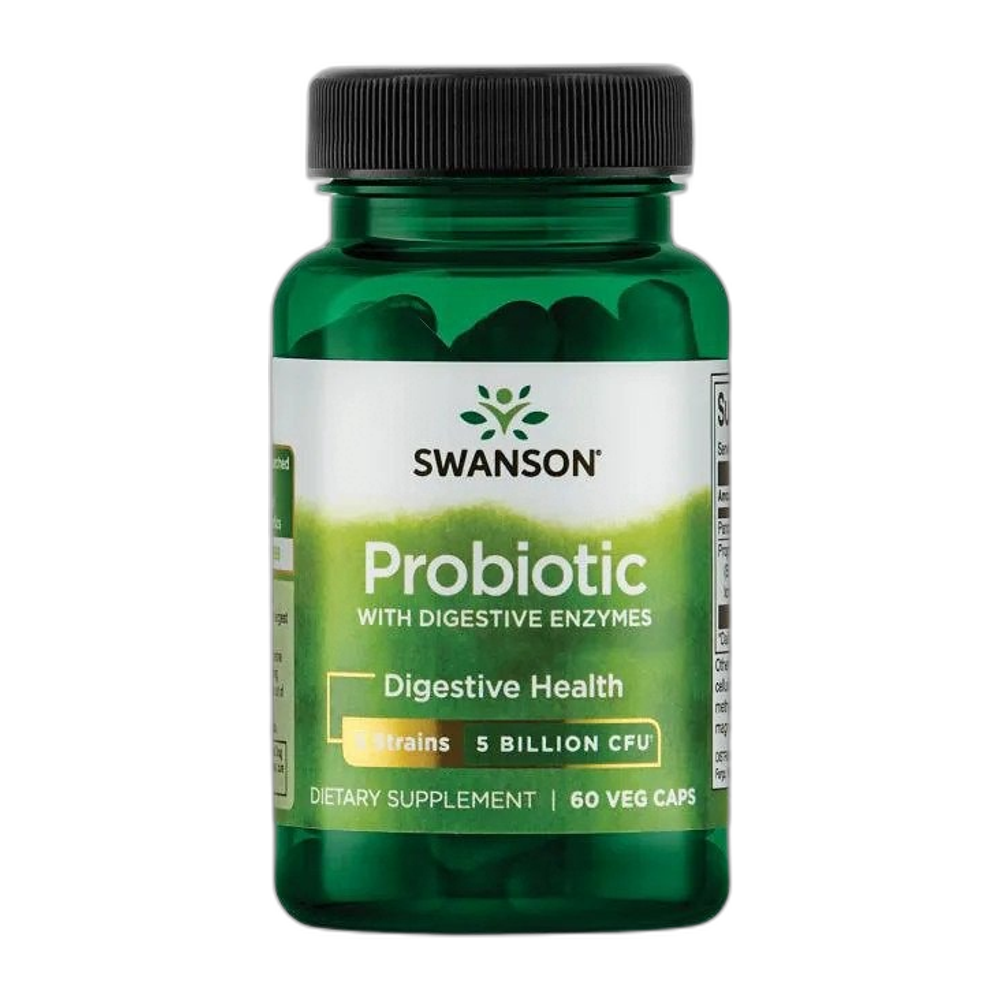 Swanson Probiotic with Digestive Enzymes - 60 vcaps