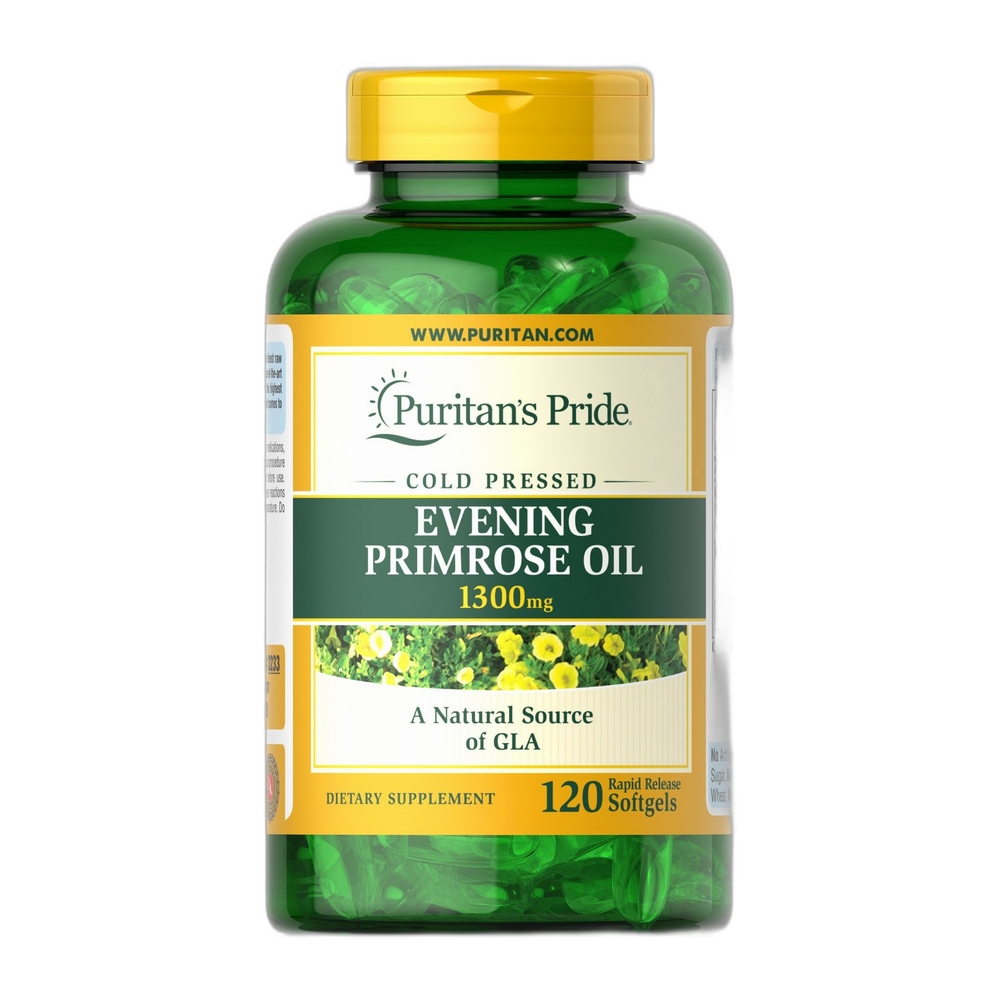 Puritan's Pride Evening Primrose Oil, 1300mg - 120 softgels
