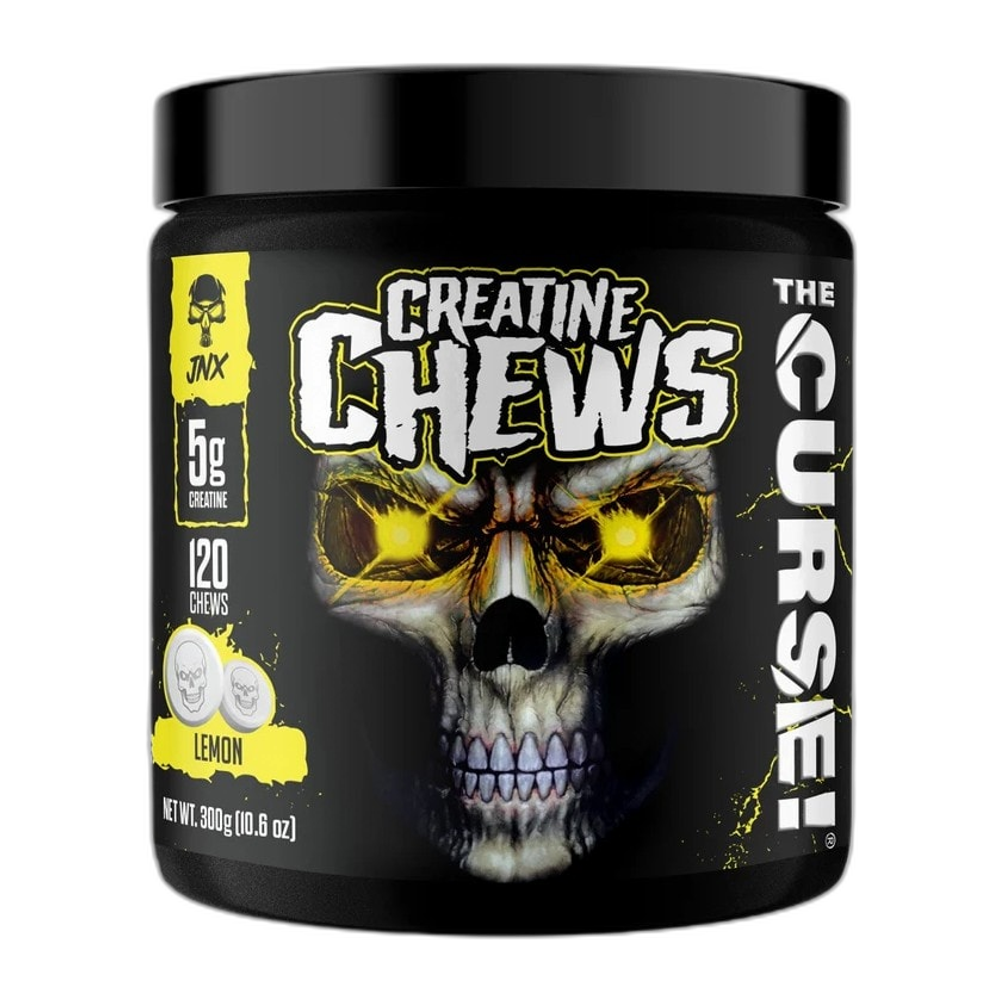 JNX Sports The Curse! Creatine Chews, Lemon - 120 chews