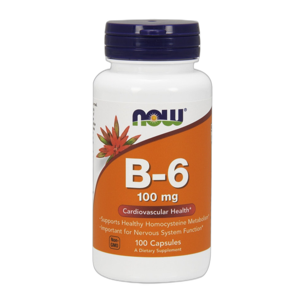 NOW Foods Vitamin B-6, 100mg - 100 caps