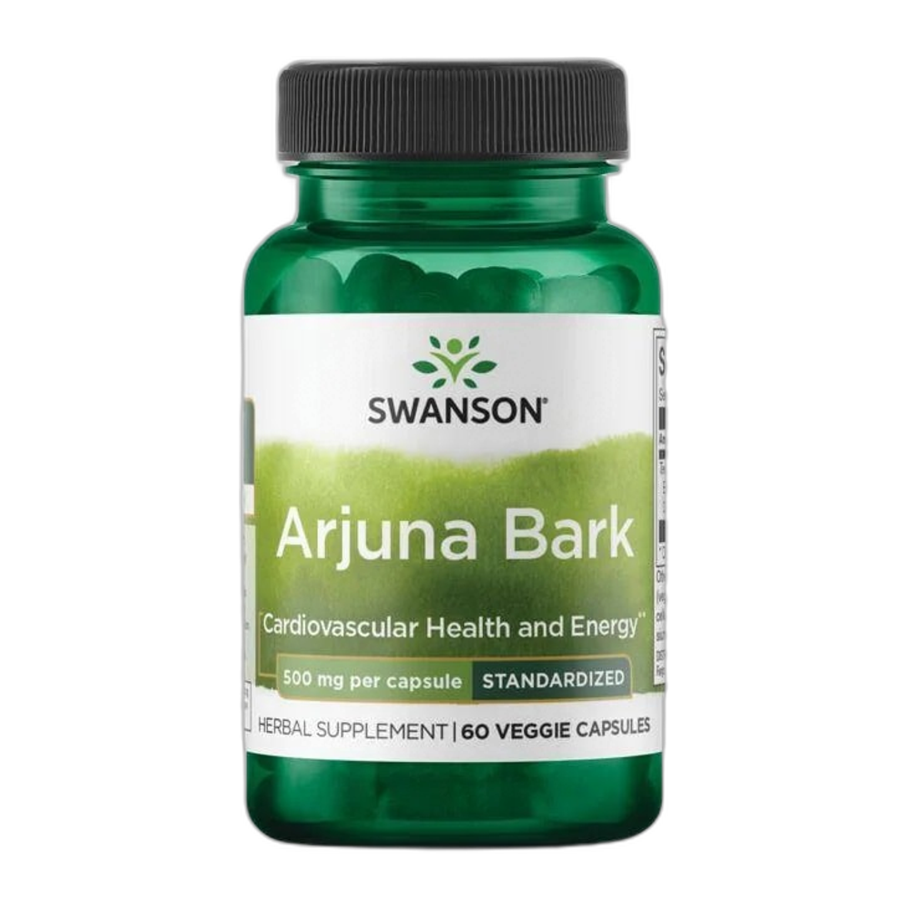 Swanson Arjuna Bark, 500mg - 60 vcaps