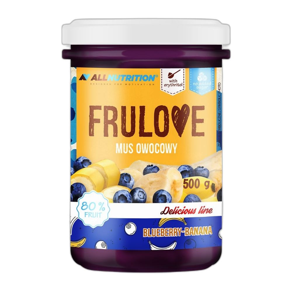 Allnutrition Frulove Mousse, Blueberry-Banana - 500g