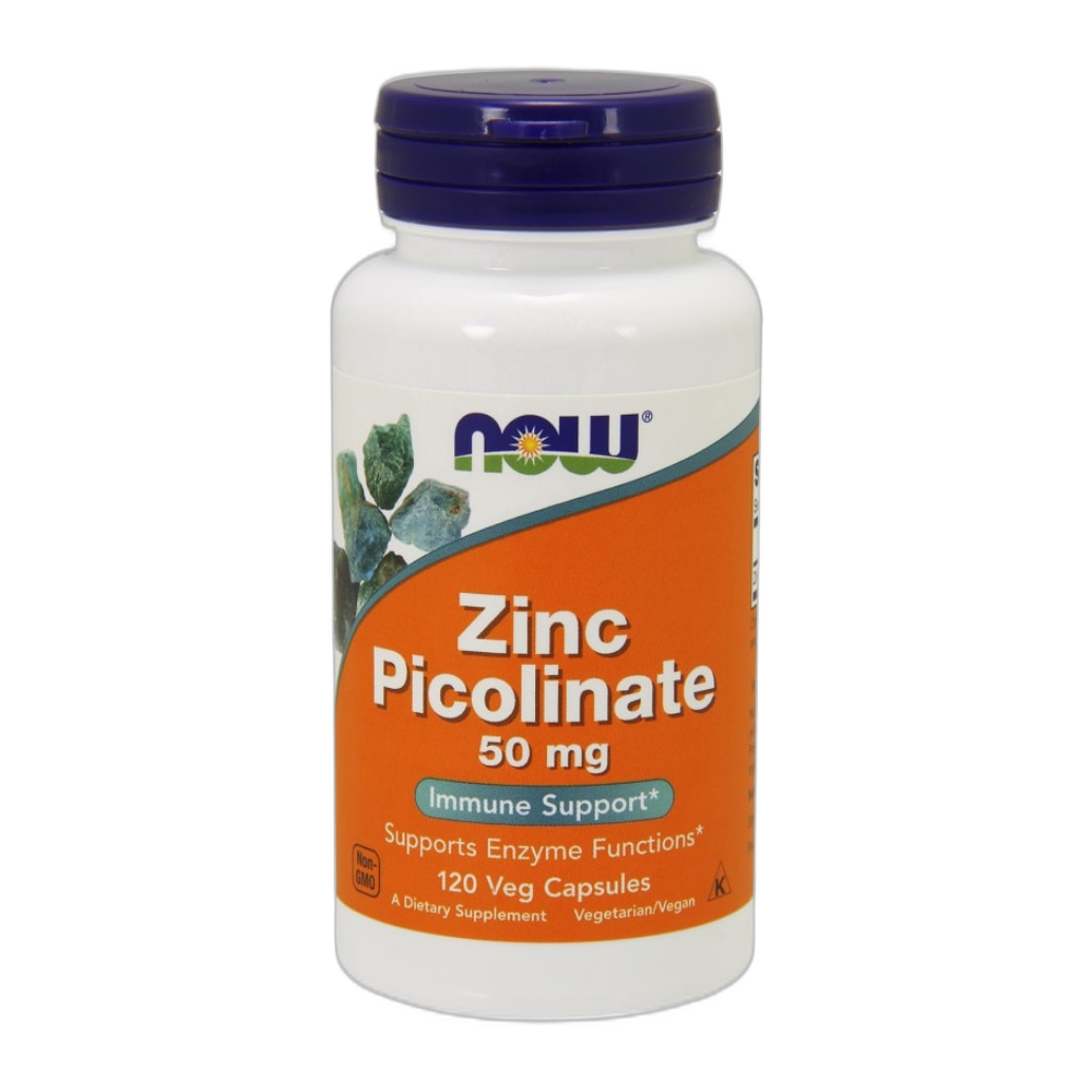 NOW Foods Zinc Picolinate, 50mg - 120 vcaps