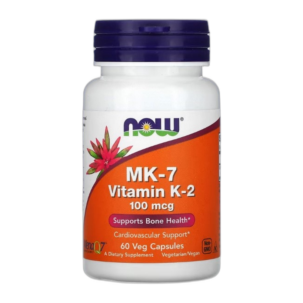 NOW Foods MK-7 Vitamin K-2, 100mcg - 60 vcaps