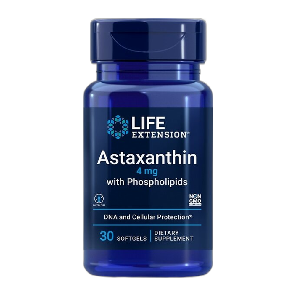 Life Extension Astaxanthin with Phospholipids, 4mg - 30 softgels
