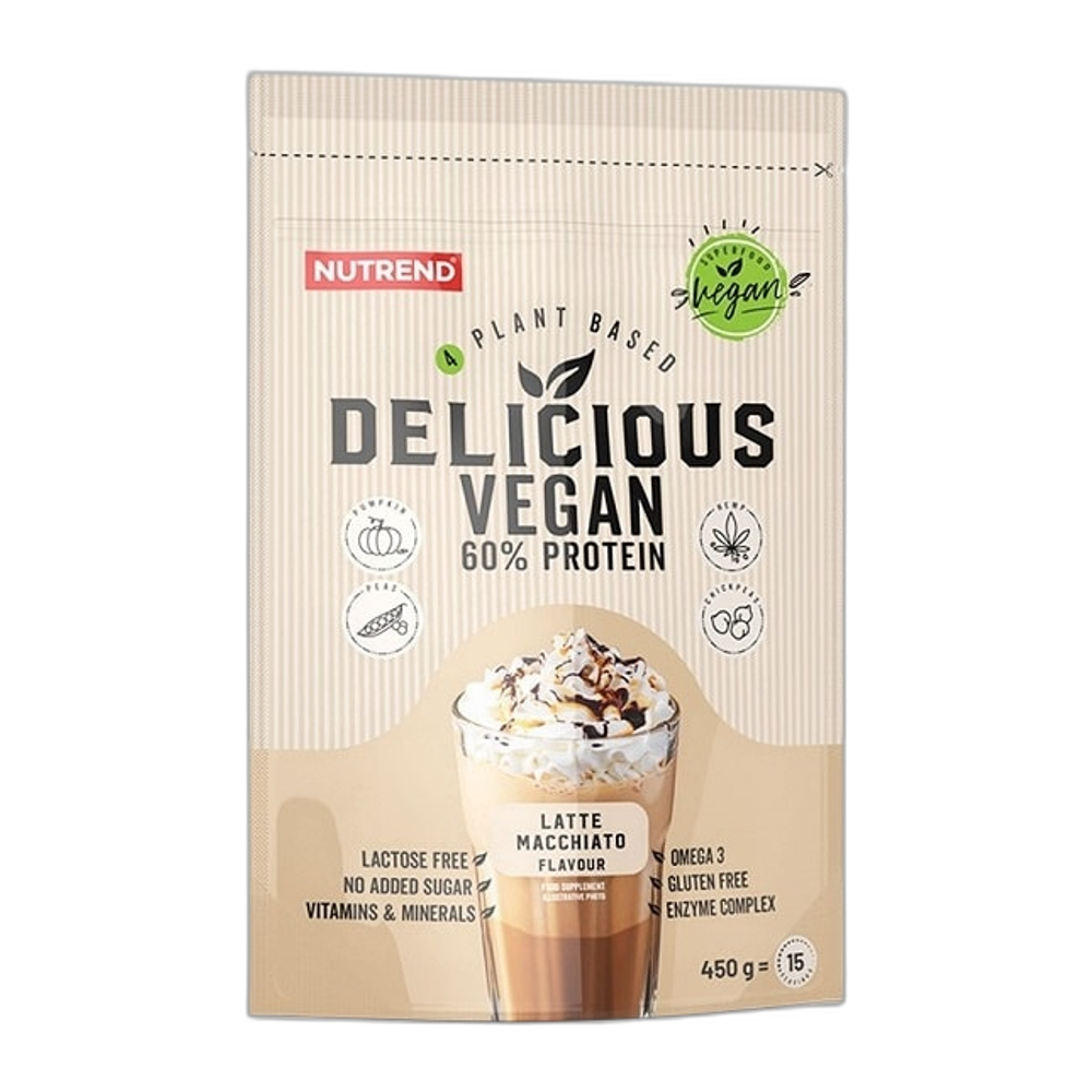 Nutrend Delicious Vegan, Latte Macchiato - 450g
