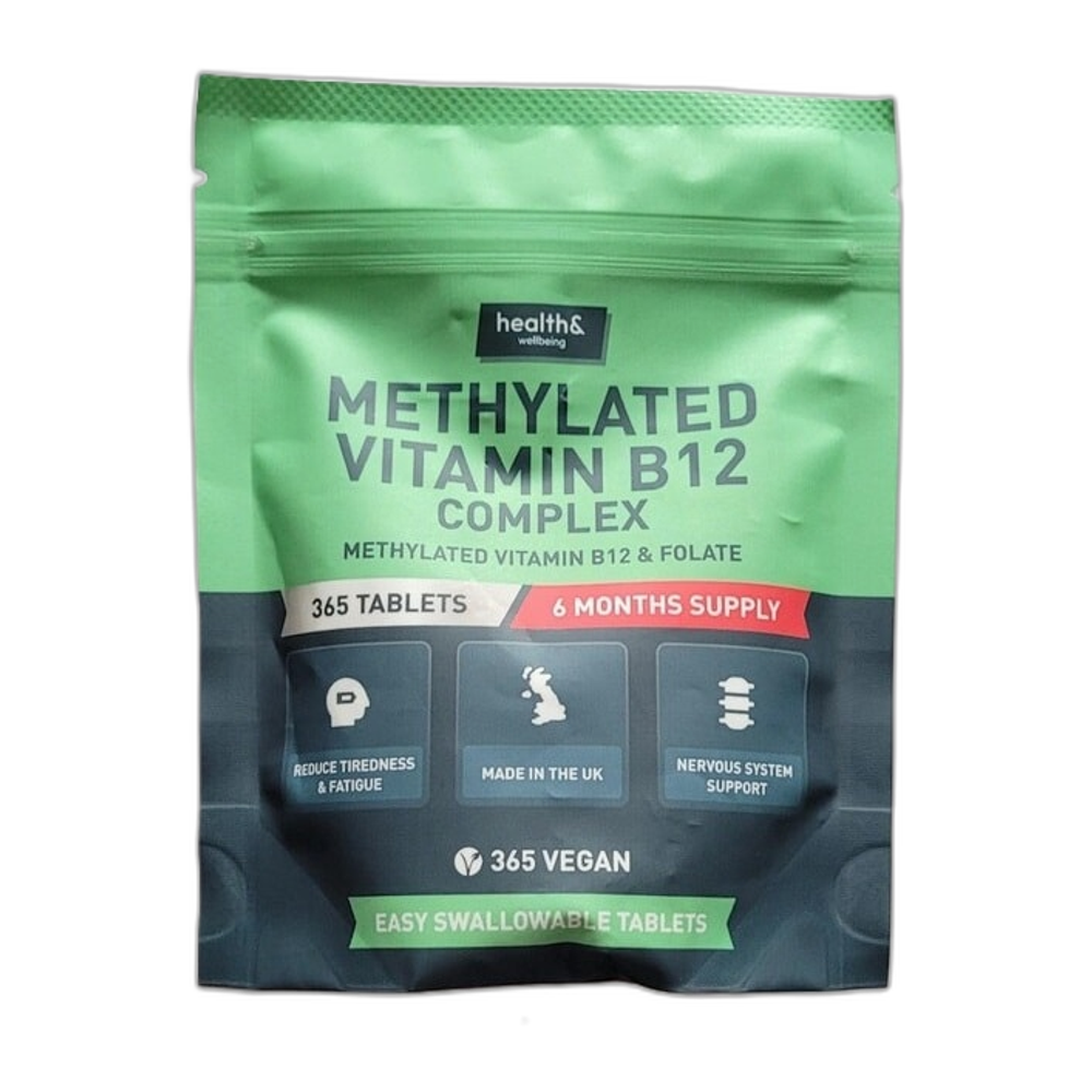 Health&Wellbeing Methylated Vitamin B12 Complex - 365 tabs