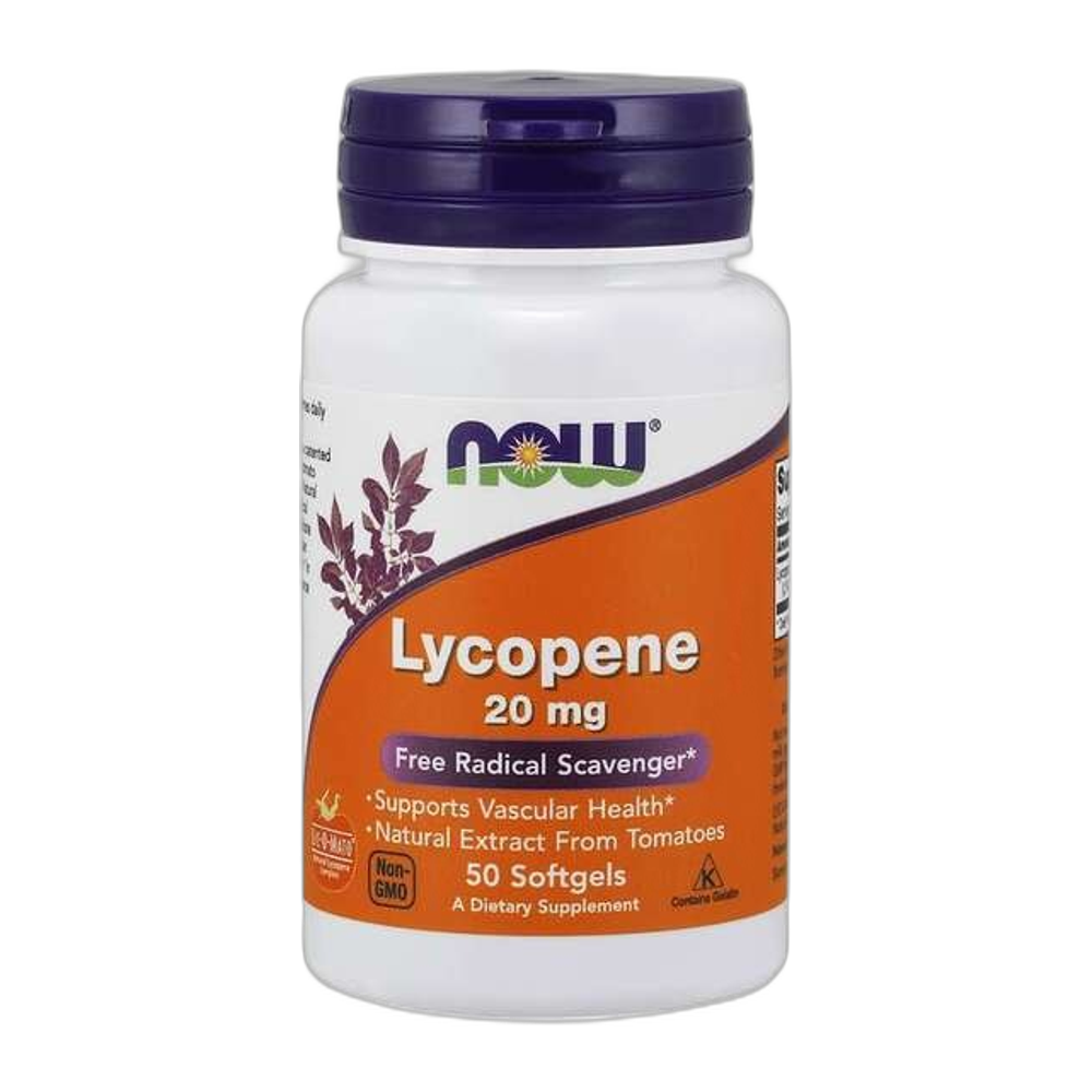 NOW Foods Lycopene, 20mg - 50 softgels