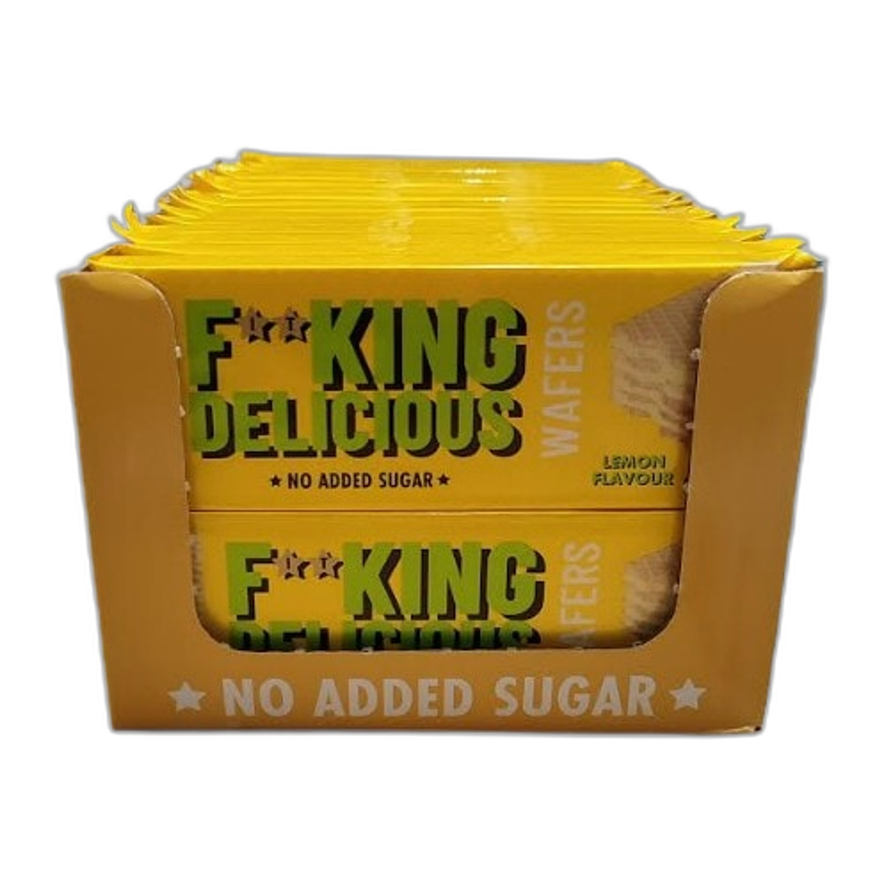 Allnutrition Fitking Delicious Wafers, Lemon - 32 x 80g