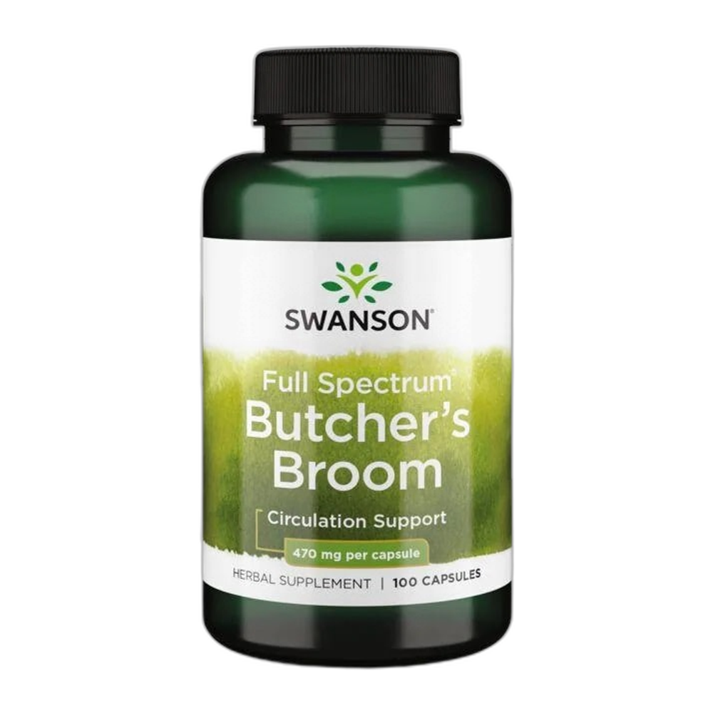 Swanson Full Spectrum Butcher's Broom, 470mg - 100 caps