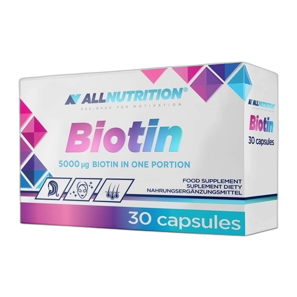 Allnutrition Biotin, 5000mcg - 30 caps