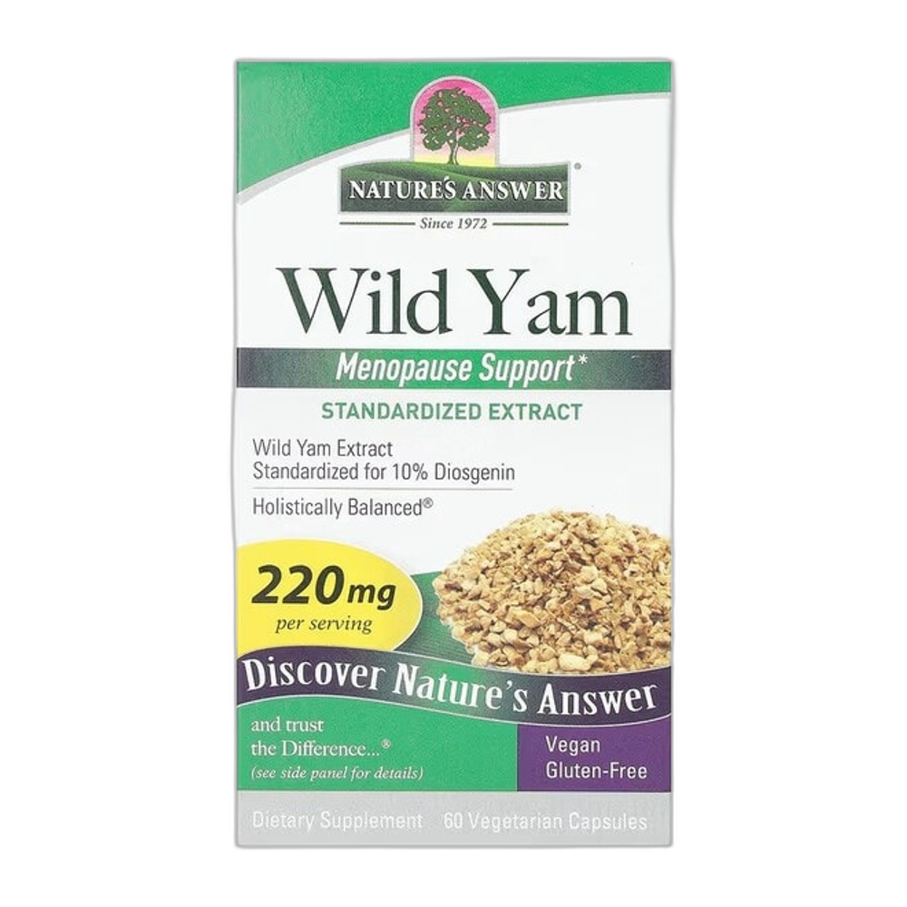 Nature's Answer Wild Yam, 220mg - 60 vcaps