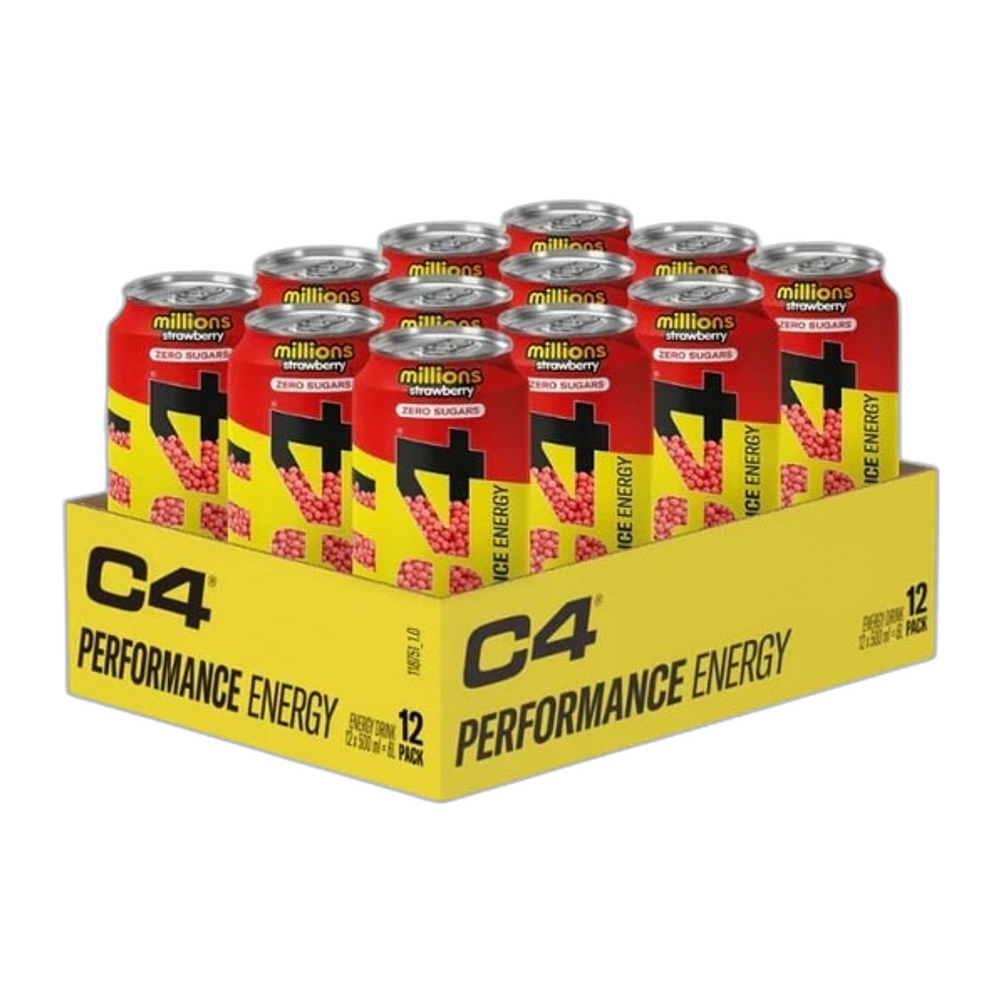 Cellucor C4 Performance Energy, Millions Strawberry - 12 x 500 ml.