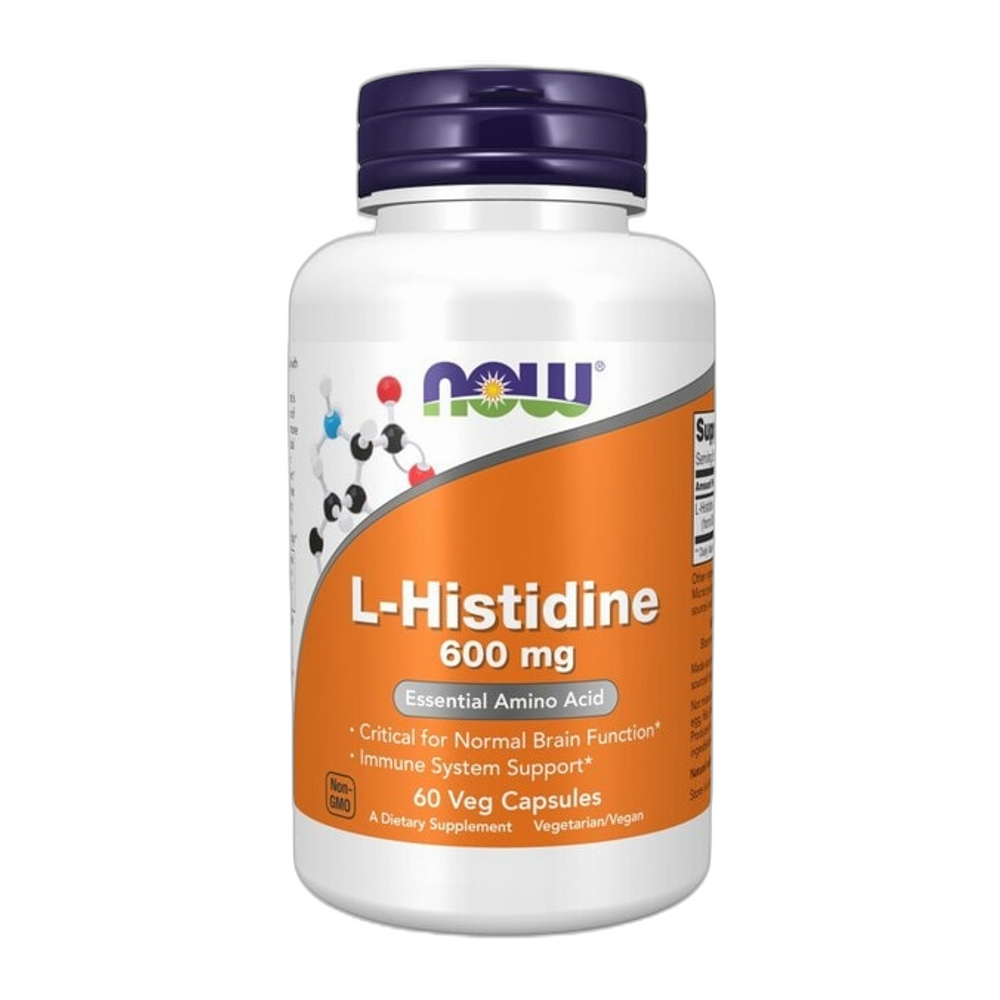 NOW Foods L-Histidine, 600mg - 60 vcaps