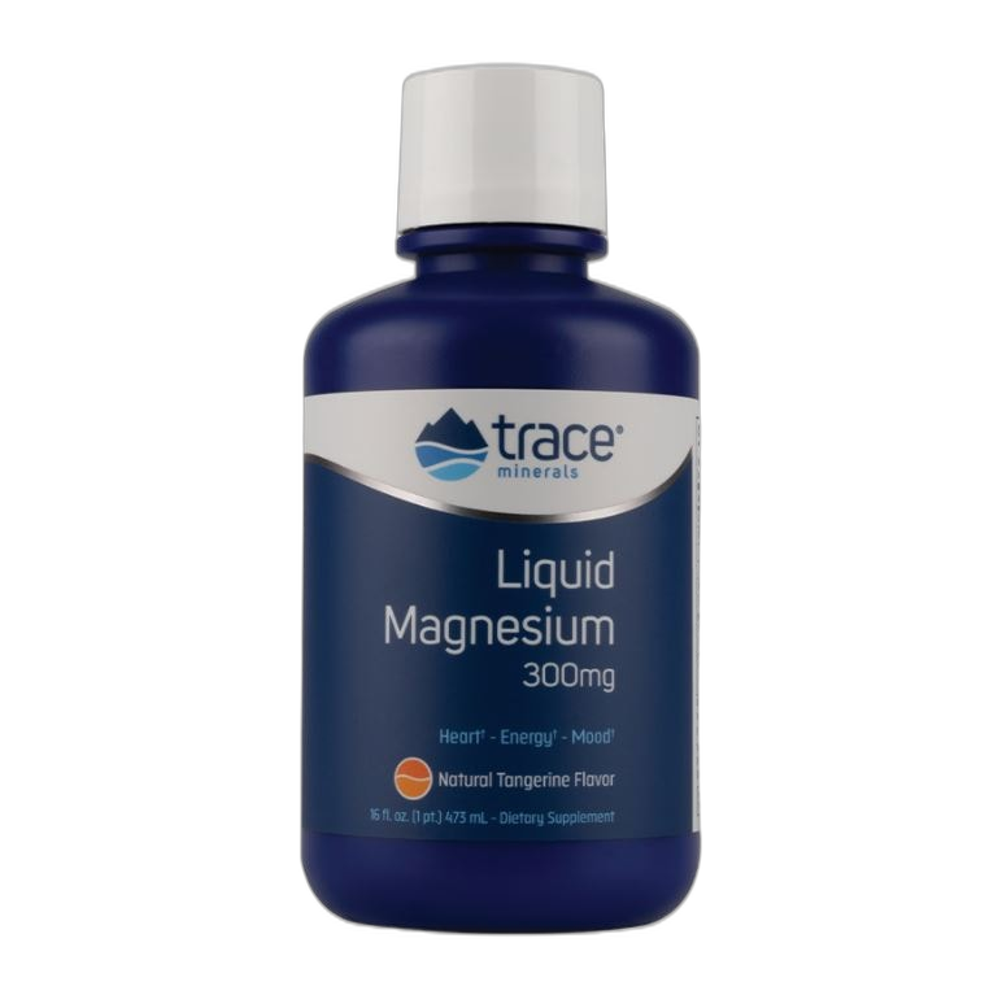 Trace Minerals Liquid Magnesium, 300mg - 473 ml.