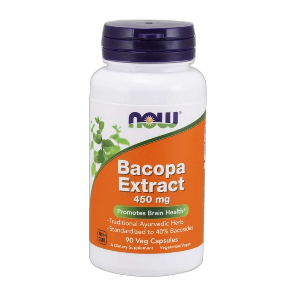 NOW Foods Bacopa Extract, 450mg - 90 vcaps