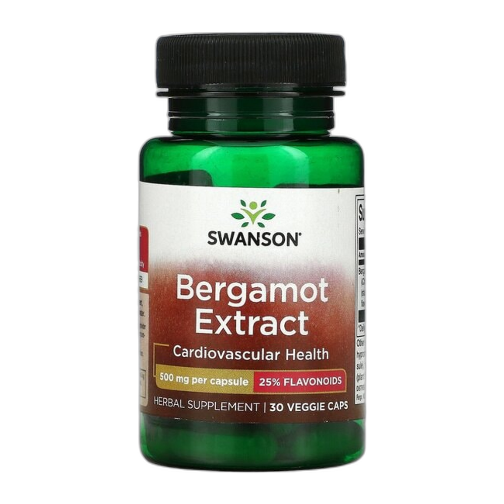 Swanson Bergamot Extract, 500mg - 30 vcaps