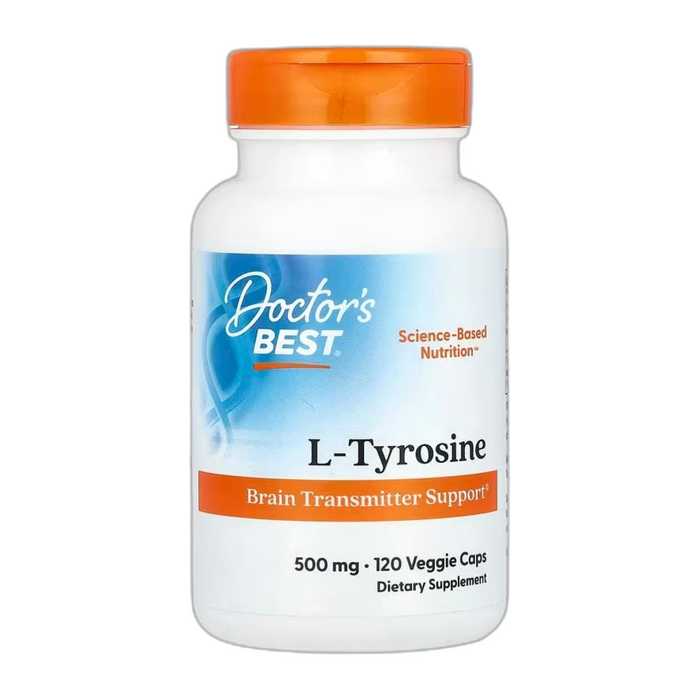 Doctor's Best L-Tyrosine, 500mg - 120 vcaps