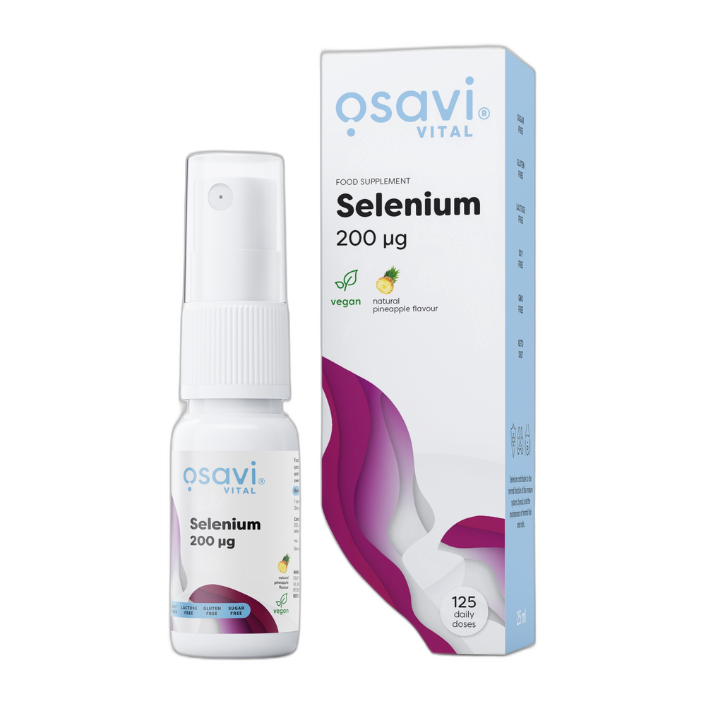 Osavi Selenium Oral Spray, 200mcg (Pineapple) - 25 ml.