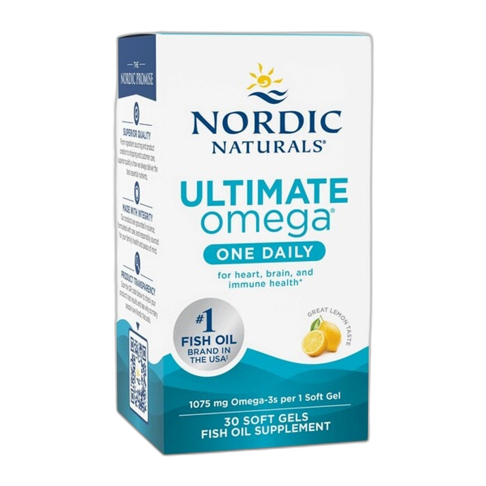 Nordic Naturals Ultimate Omega One Daily, 1075mg Lemon - 30 softgels