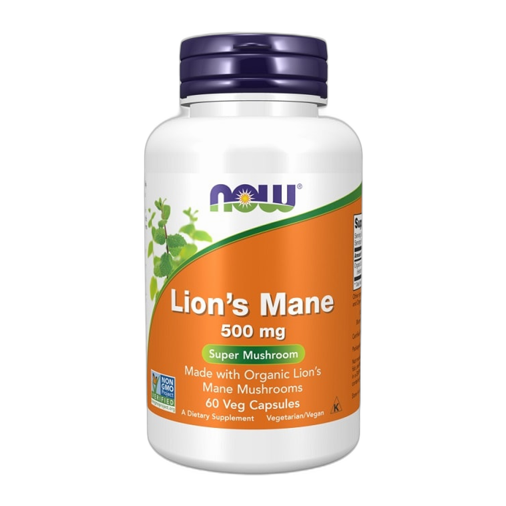 NOW Foods Lion's Mane, 500mg - 60 vcaps