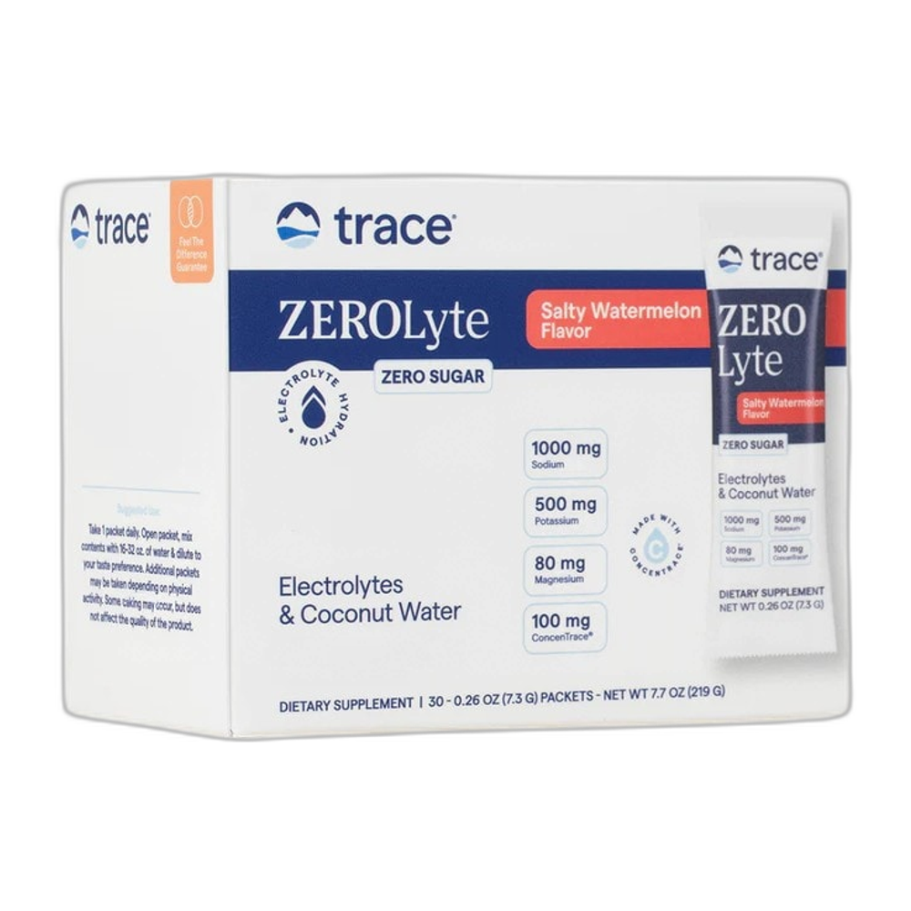 Trace Minerals ZEROLyte, Salty Watermelon - 30 packets