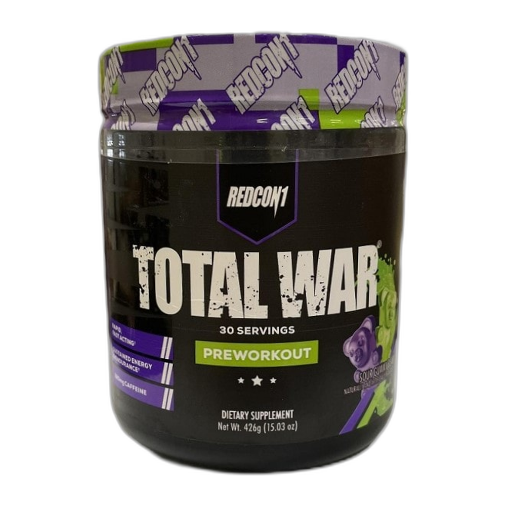 Redcon1 Total War - Preworkout, Sour Gummy Bear - 426g