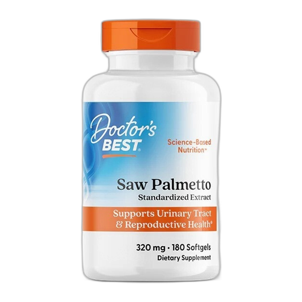 Doctor's Best Saw Palmetto Standardized Extract, 320mg - 180 softgels