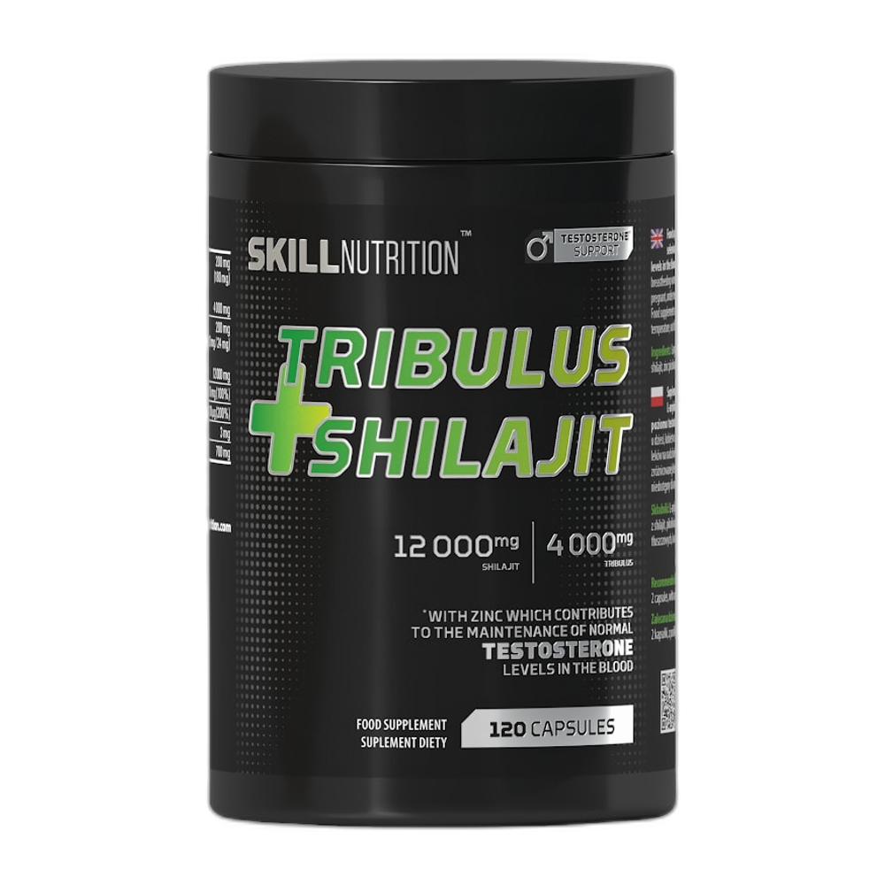 Skill Nutrition Tribulus + Shilajit - 120 vegan caps