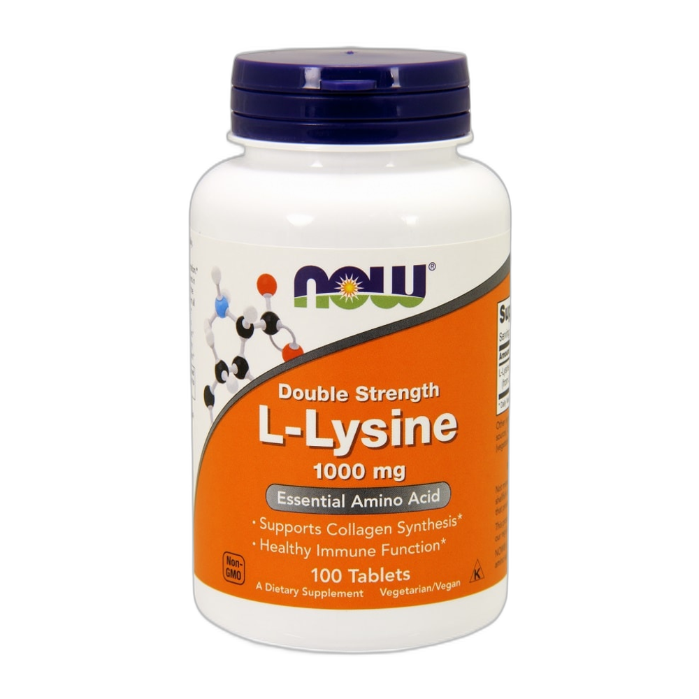 NOW Foods L-Lysine, 1000mg - 100 tabs