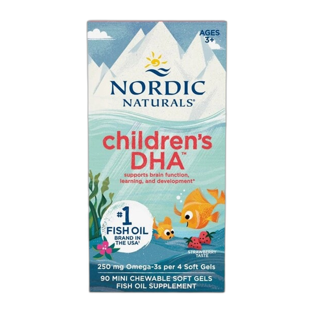 Nordic Naturals Children's DHA, Strawberry - 90 mini softgels