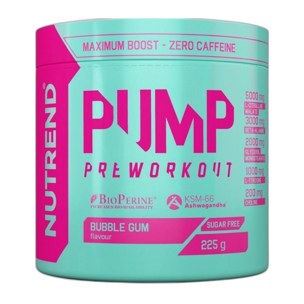 Nutrend Pump Pre-Workout, Bubble Gum - 225g