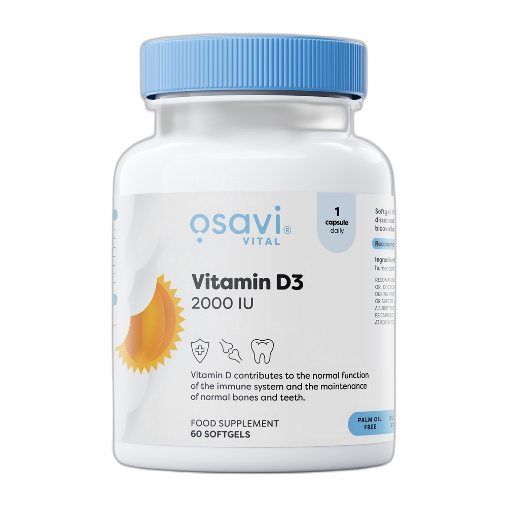 Osavi Vitamin D3, 2000IU - 60 softgels