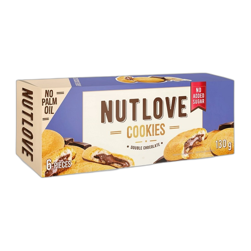 Allnutrition Nutlove Cookies, Double Chocolate - 6 cookies