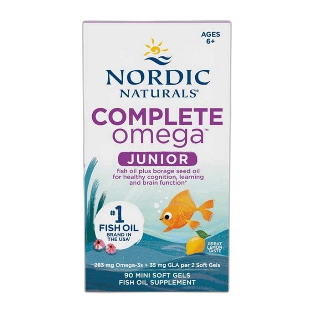 Nordic Naturals Complete Omega Junior, 283mg Lemon - 90 mini softgels