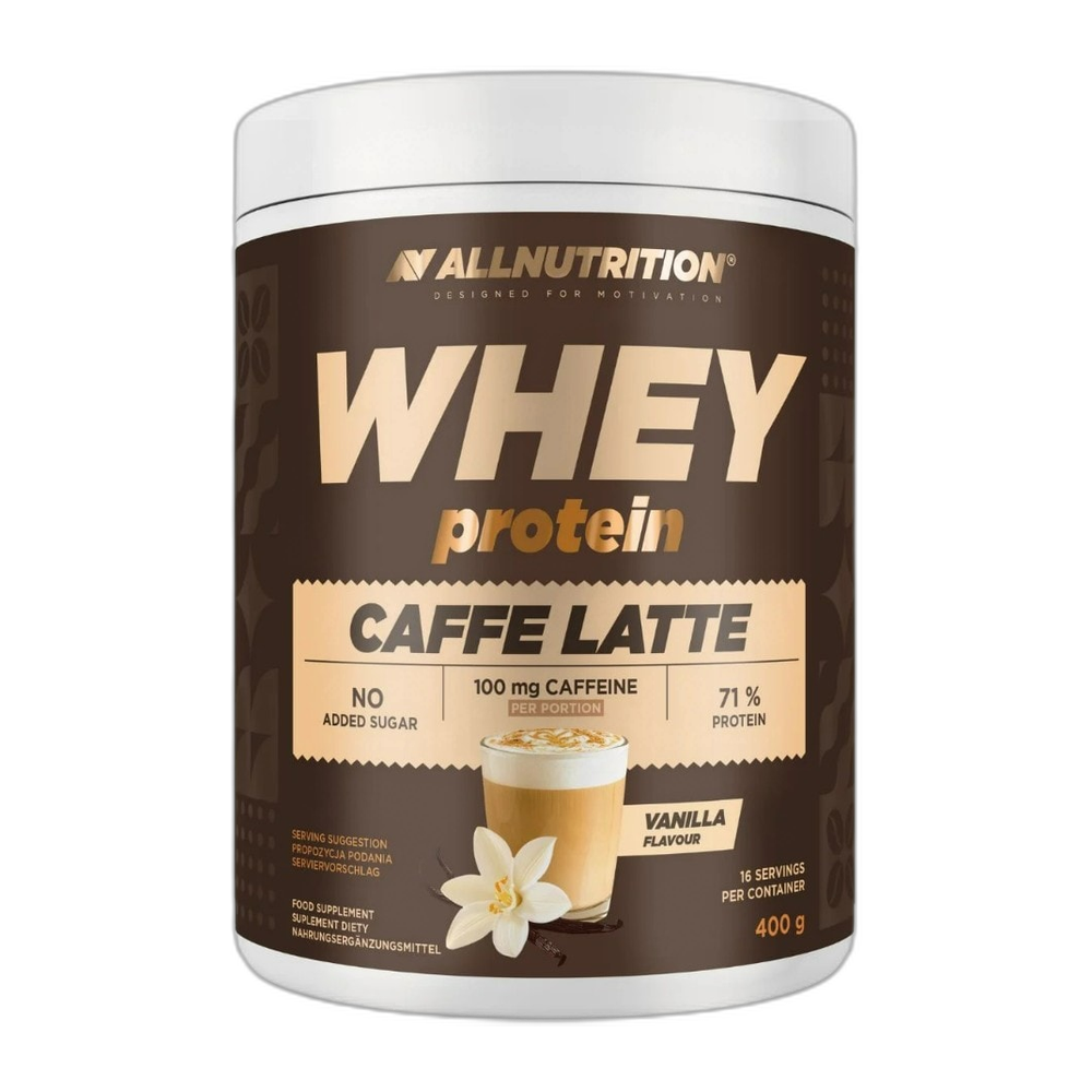 Allnutrition Whey Protein Caffe Latte, Vanilla - 400g